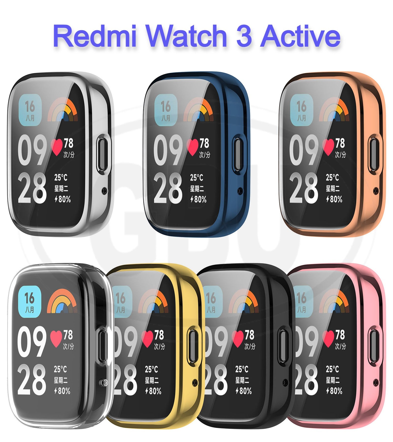 Xiaomi Redmi Watch 3 / Redmi Watch 3 Active TPU Full Protector Cover Case