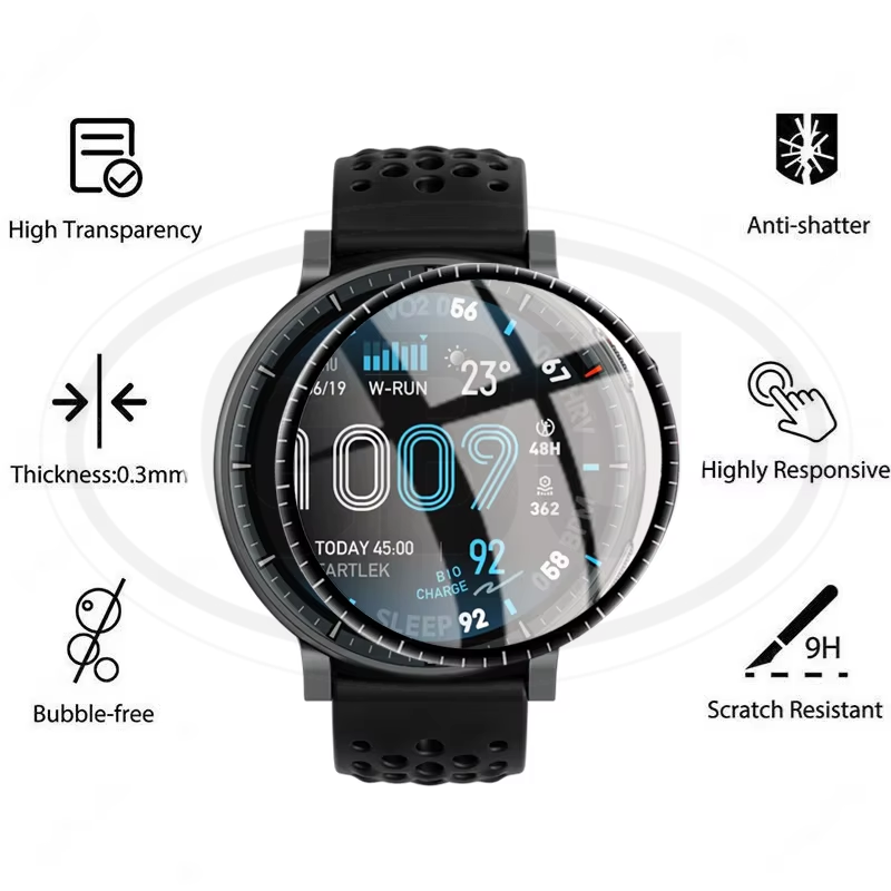 [2pcs] Amazfit Active Max 3D Full Cover Screen Protector - Full Screen