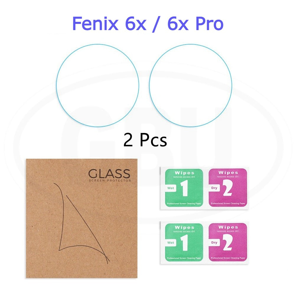 [2pcs] Garmin Fenix 6 / Fenix 6S / Fenix 6X Screen Protector HD Tempered Glass