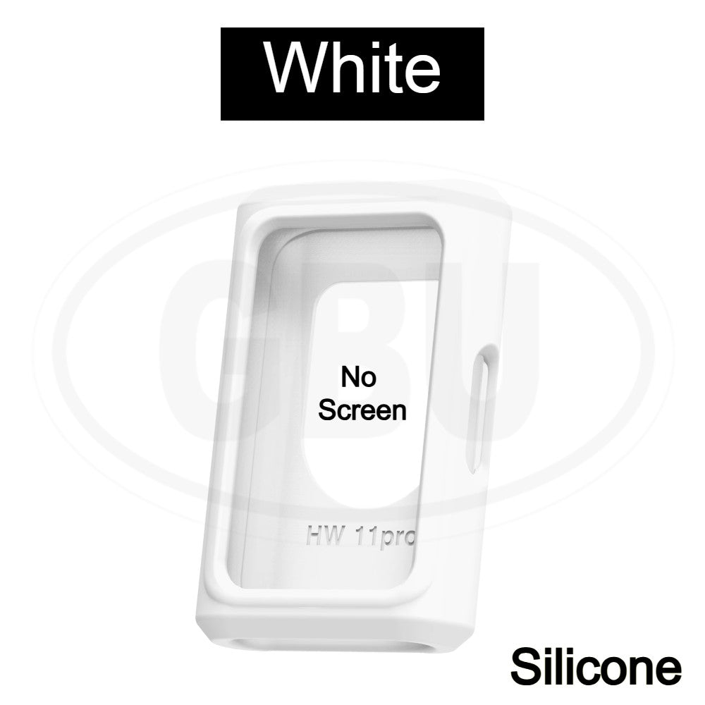 Huawei Band 11 / Huawei Band 11 Pro Sarung Full Built-in Tempered Glass / Sarung Half Silikon - No Screen Cover
