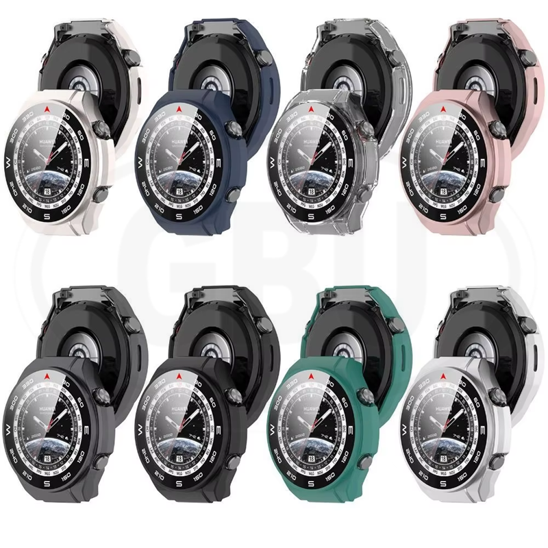 Huawei Watch Ultimate / Huawei Ultimate Full Cover Case 2-in-1 with Tempered Glass Protector Screen