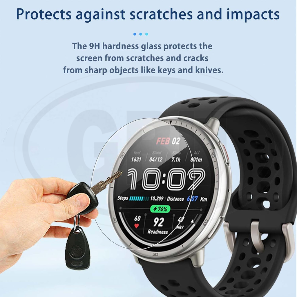 [2pcs] Amazfit Active 2 / Active 2 3D Full Cover Screen Protector / Tempered Glass - Full Screen