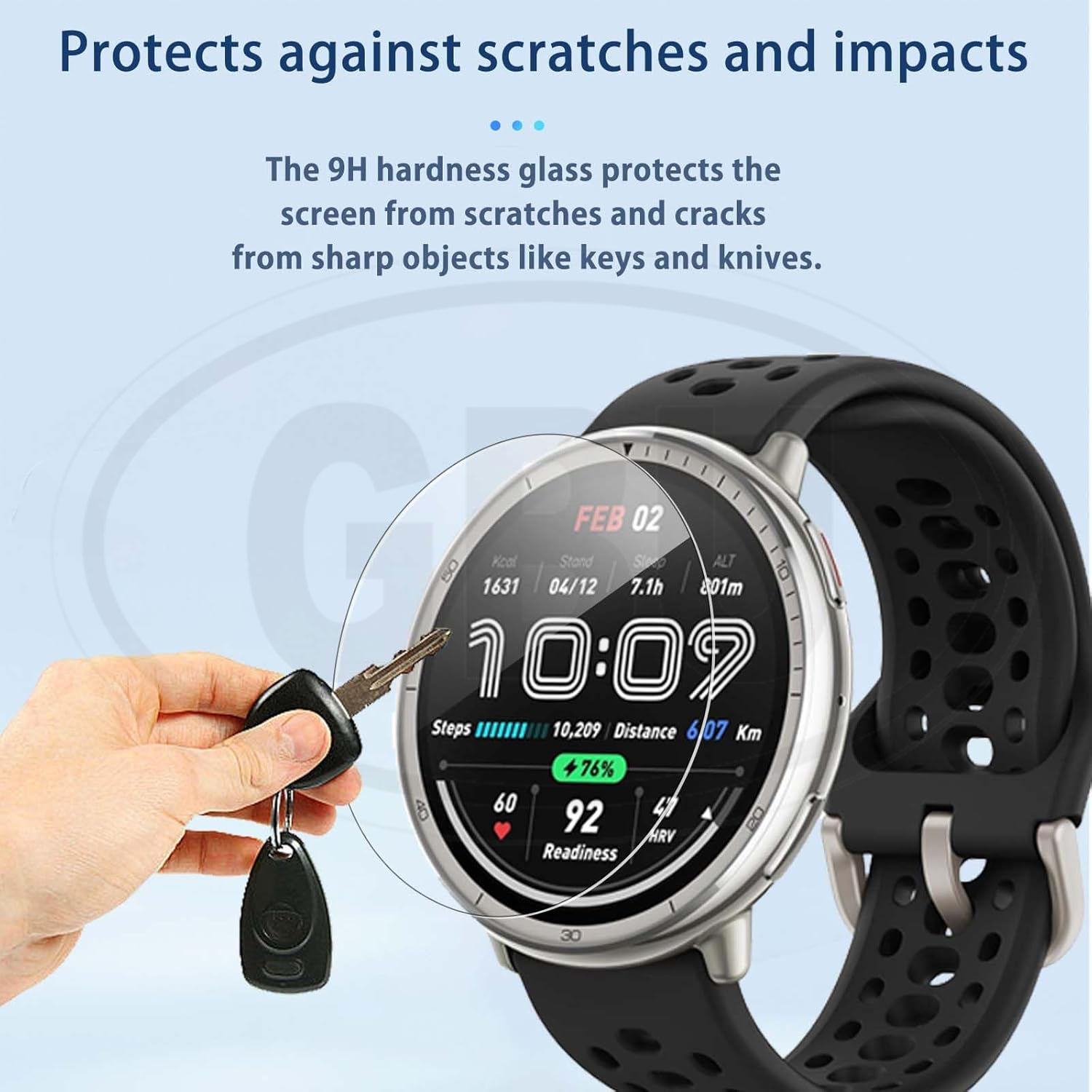 < 2pcs > Garmin Instinct E 40mm / Instinct E 45mm Screen Protector HD Tempered Glass