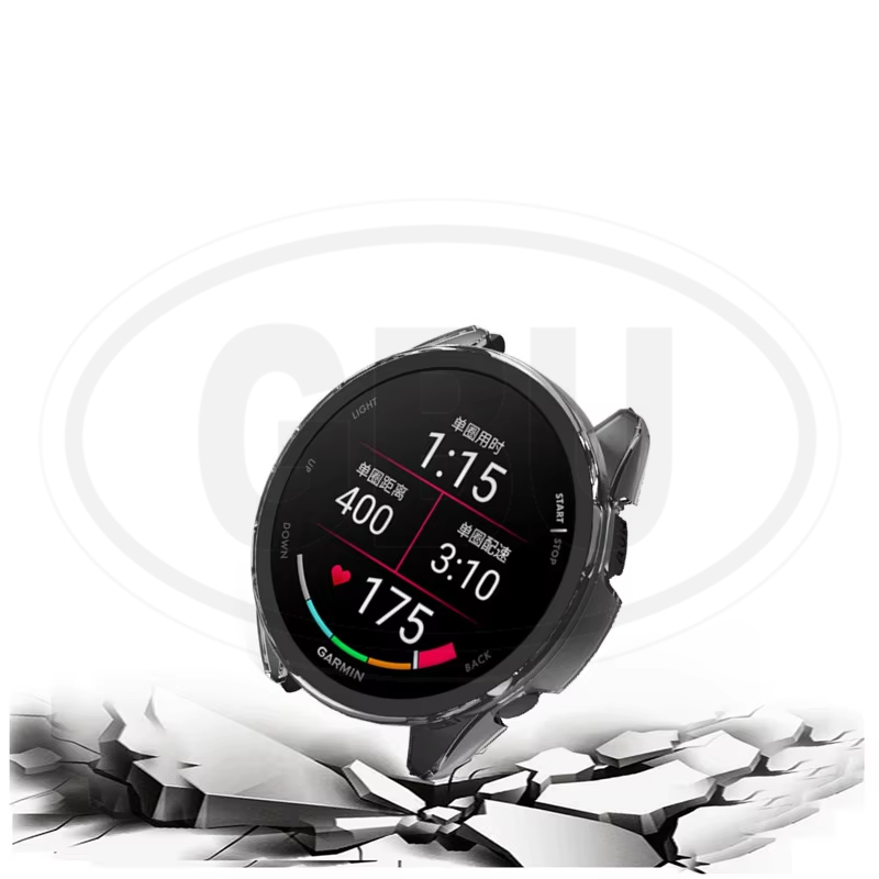 Coros Apex 4 42mm / Apex 4 46mm Sarung Full Built-in Tempered Glass Cover / Sarung Half Silikon - No Screen