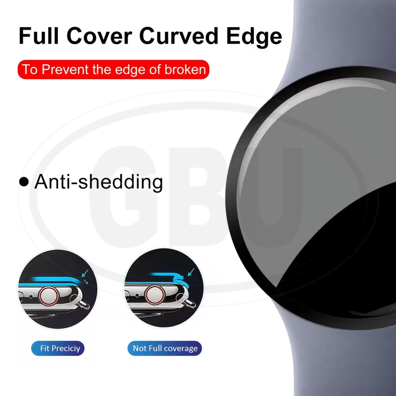 [2pcs] Google Pixel Watch 4 45mm / Google Pixel Watch 4 41mm 3D Full Cover Screen Protector - Full Screen