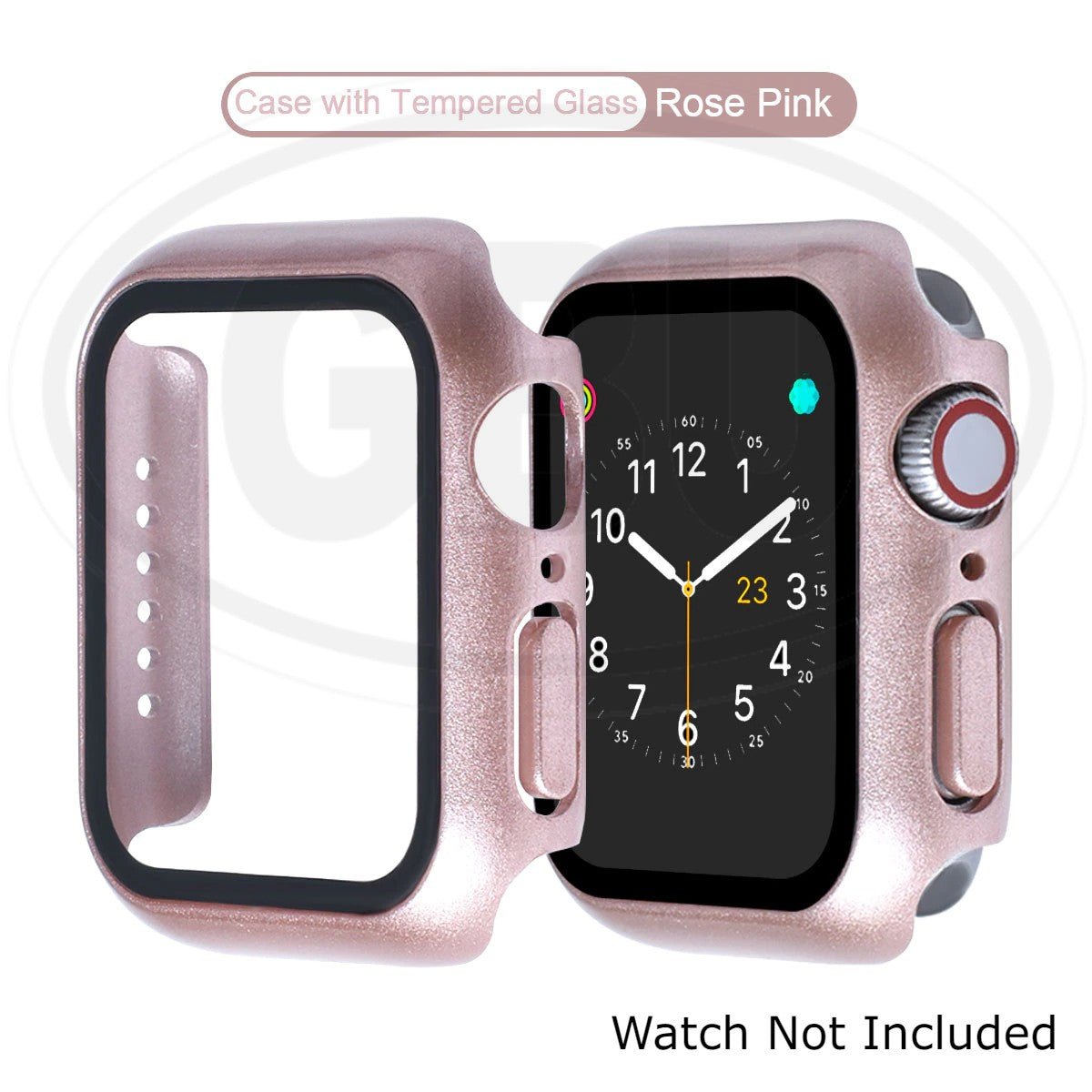 Apple Watch Series 9/8/7/SE/6/5/4/3/2/1 For 38mm/40mm/41mm/42mm/44mm/45mm/49mm Cover Case with Tempered Glass Screen
