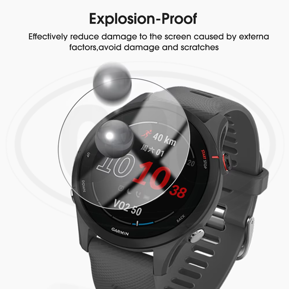 [2pcs] Garmin Forerunner 255 / Forerunner 255s / FR255 / FR255s Screen Protector HD Tempered Glass