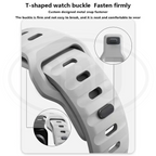Compatible with Apple Watch Band Ultra 2 49/45/44/42/41/40/38mm Soft Silicone Sport Bracelet strap band - iWatch Series Ultra SE 9/8/7/6/5/4/3/2/1 (NOT ORIGINAL)
