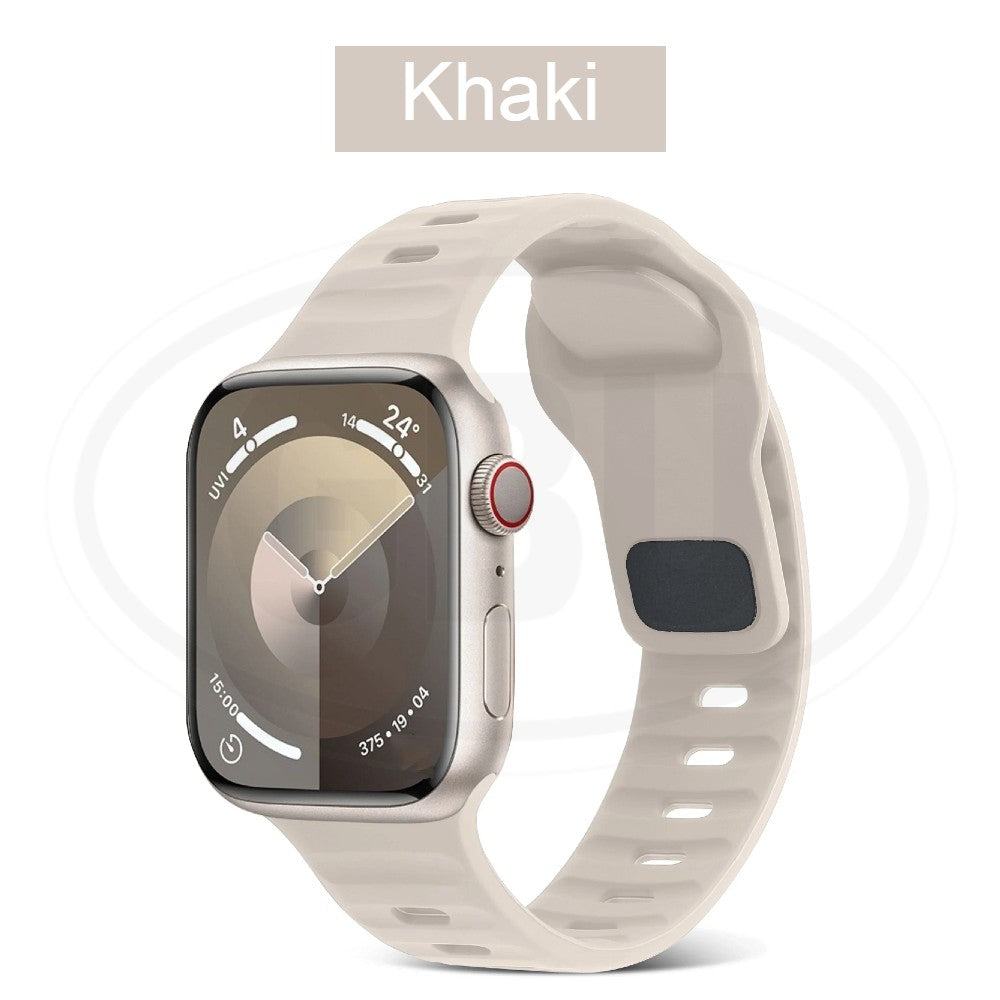 Compatible with Apple Watch Band Ultra 2 49/45/44/42/41/40/38mm Soft Silicone Sport Bracelet strap band - iWatch Series Ultra SE 9/8/7/6/5/4/3/2/1 (NOT ORIGINAL)