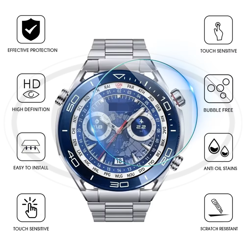 [2pcs] Huawei Watch Ultimate Screen Protector HD Tempered Glass