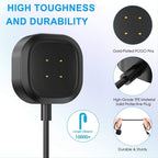 Fitbit Versa 4 / Versa 3 / Sense / Sense 2 Charger USB Charging Cable Dock Cradle Station [High Quality]