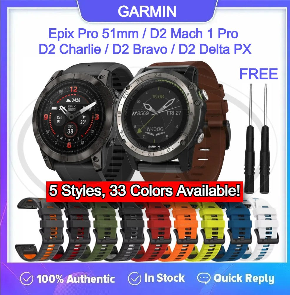 Garmin Epix Pro 51mm / D2 Mach 1 Pro / D2 Charlie / D2 Bravo / D2 Delta PX QuickFit Tali Watch Strap - 26mm