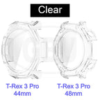Amazfit T-Rex 3 Pro 44mm / T-Rex 3 Pro 48mm Sarung Full Built-in Tempered Glass / Sarung Half Silikon - No Screen