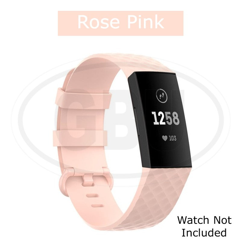 Fitbit Charge 3 4 Smart Watch Soft Silicone Replacement Band Strap - Small and Large size