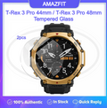 [2pcs] Amazfit T-Rex 3 Pro 44mm / T-rex 3 Pro 48mm Screen Protector HD Tempered Glass