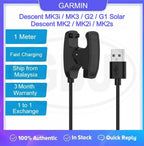 Garmin Descent MK3i / MK3 / MK2 / MK2i / MK2s / Descent G2 / G1 Solar USB Charging Clip Cable - Charger