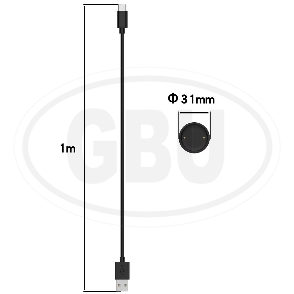 Amazfit Bip 6 / Active 2 / Active 2 Square Smart Watch USB Magnetic Charger Dock Cradle Cable (High Quality)