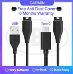 USB Port Charging & Data Cable for Garmin Fenix 6/5 Series, Forerunner 165, 970, 945, 570, Vivoactive 3 and Instinct Watches - Charger