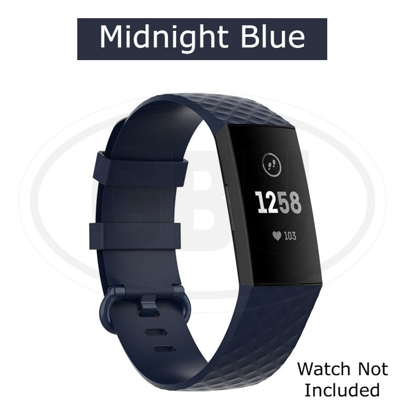 Fitbit Charge 3 4 Smart Watch Soft Silicone Replacement Band Strap - Small and Large size