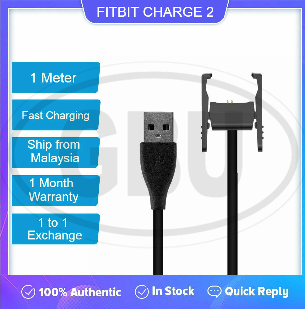 Fitbit Charge 6 / 5 / 4 / 3 / 2 / Luxe Charger USB Cable Replacement USB Charging Clip Dock Adapter