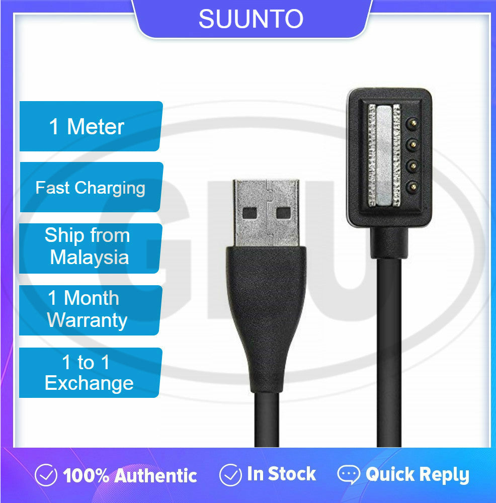 Suunto Charging Cable For Suunto 9 / 9 Baro / EON Core D5 Spartan Ultra Sport Black Magnetic USB Charger (High Quality)