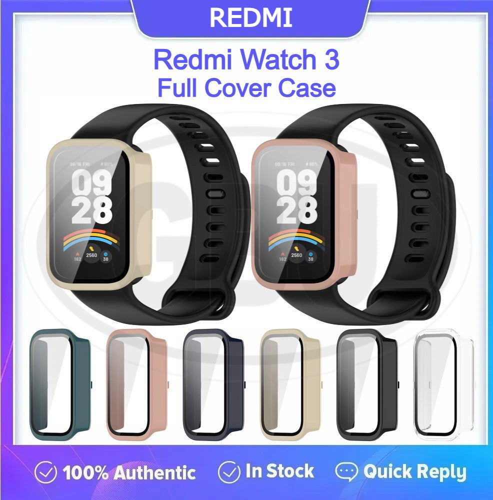 Compatible with Xiaomi Redmi Smart Band 3 / Redmi Band 3 TPU Full Cover Protector Case (NOT ORIGINAL) Screen Bluetooth