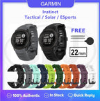 Garmin Instinct / Instinct Tactical / Instinct Solar / Instinct Esports Soft Silicone Strap Band - 22mm