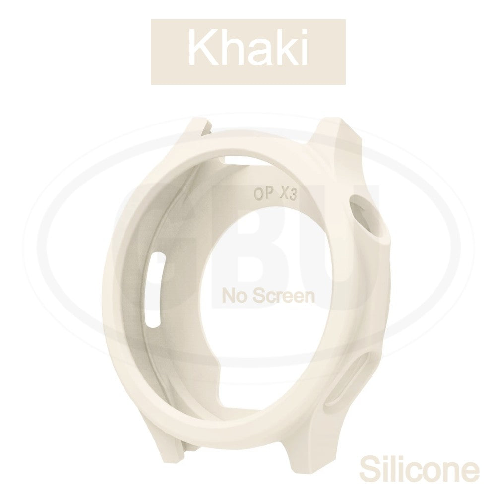 OPPO Watch X3 Sarung Full Built-in Tempered Glass Cover / Sarung Half Silikon - No Screen