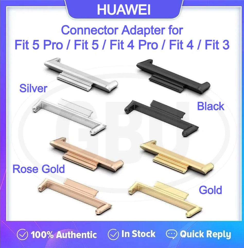 Huawei Watch Fit 5 Pro / Fit 5 / Fit 4 Pro / Fit 4 / Fit 3 Metal Watch Band Strap Connector 20mm Adapter - 2pcs