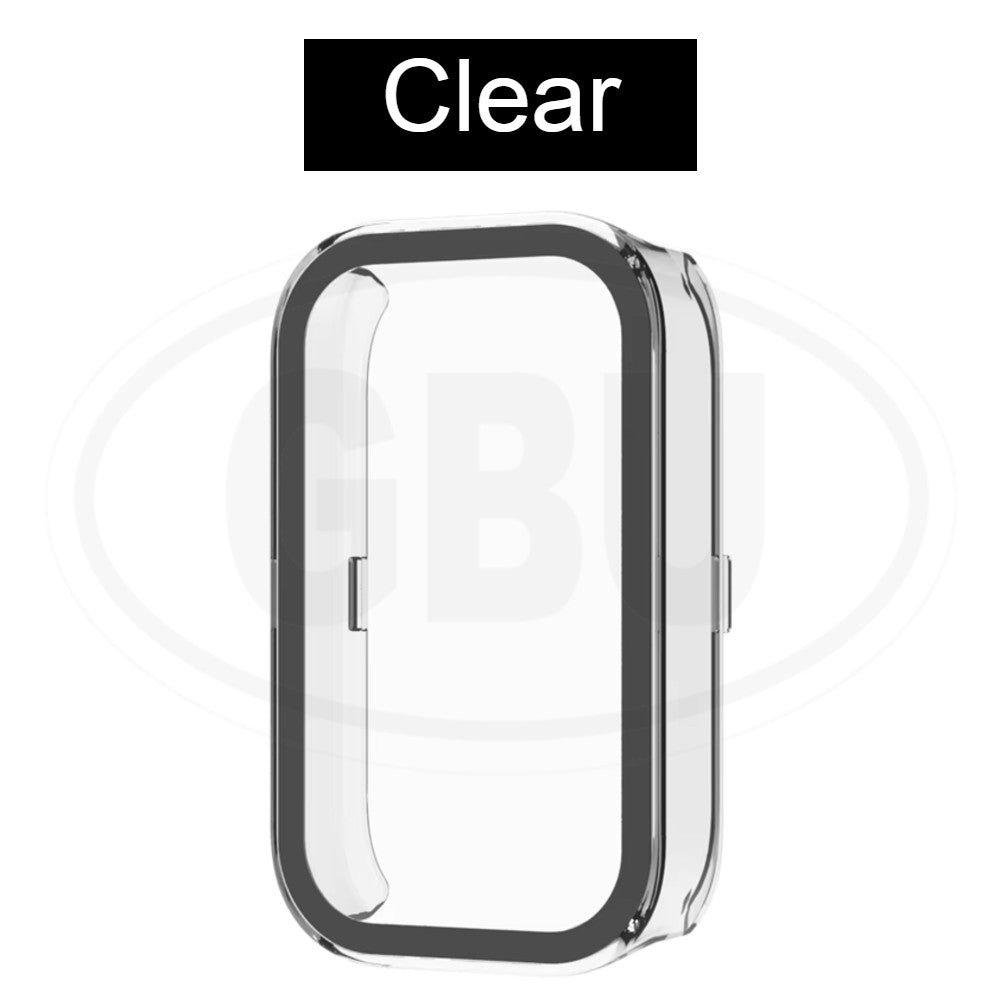 Xiaomi Smart Band 8 Active / Mi Band 8 Active Full Cover Case with Tempered Glass Protector Screen - 2-in-1 Cover