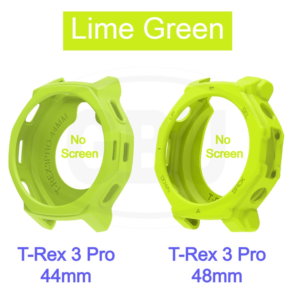 Amazfit T-Rex 3 Pro 44mm / T-Rex 3 Pro 48mm Sarung Full Built-in Tempered Glass / Sarung Half Silikon - No Screen