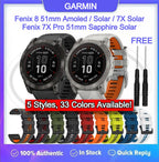 Garmin Fenix 8 51mm Amoled Solar / Fenix 7X Pro 51mm Sapphire Solar / Fenix 7X Solar QuickFit Tali Watch Strap - 26mm