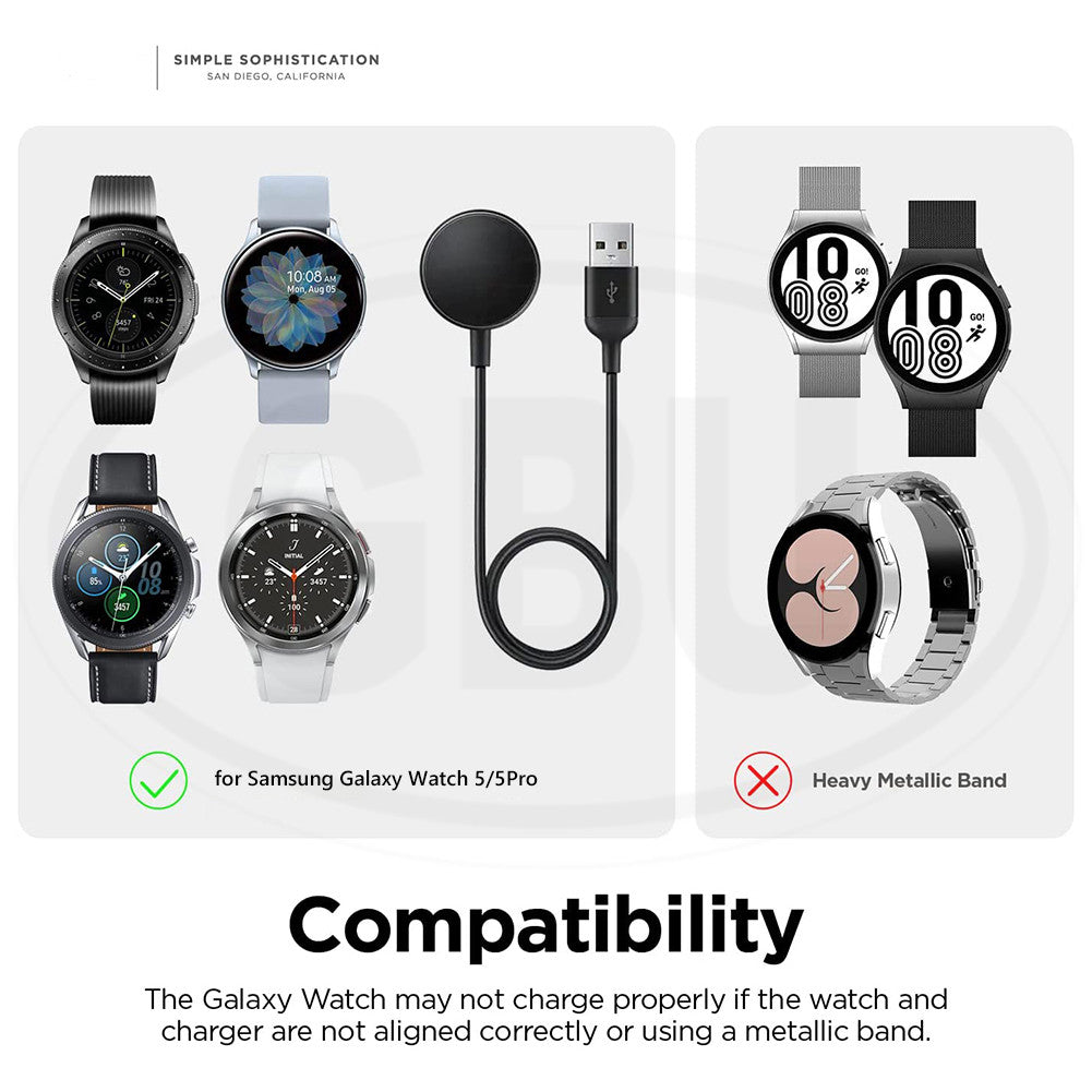 Samsung Galaxy Watch Ultra / Watch 8 / Watch 7 / Watch 6 / Watch 5 / Watch 4 / Active 2 Smartwatch Silicone Charger Stand Holder