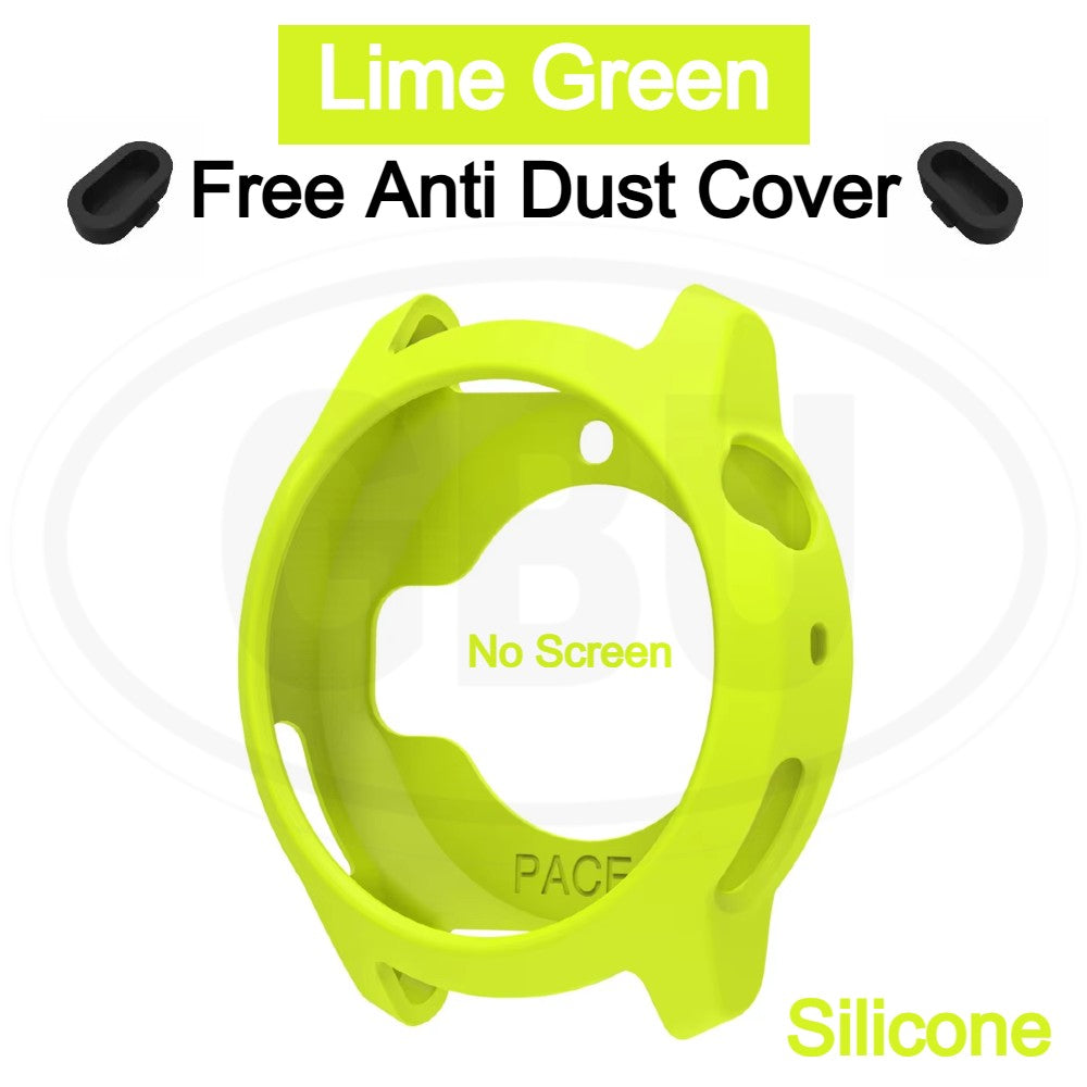 Coros Pace 4 Sarung Full Built-in Tempered Glass Cover / Sarung Half Silikon - No Screen  PERCUMA Anti-Dust Cover