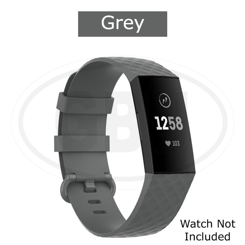 Fitbit Charge 3 4 Smart Watch Soft Silicone Replacement Band Strap - Small and Large size