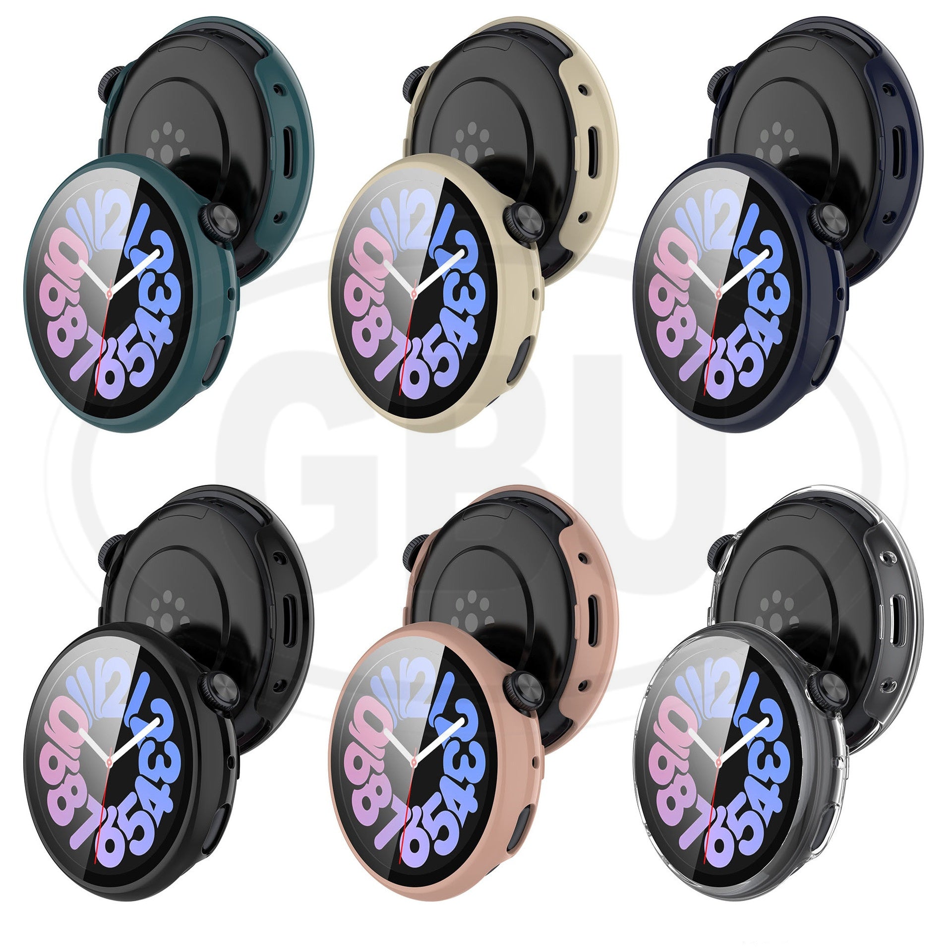 Vivo Watch 3 Sarung Full Built-in Tempered Glass / Sarung Half Silikon - No Screen