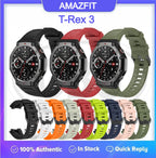 Compatible with Amazfit T Rex 3 / T-Rex 3 Strap Soft Silicone Strap Band (NOT ORIGINAL)