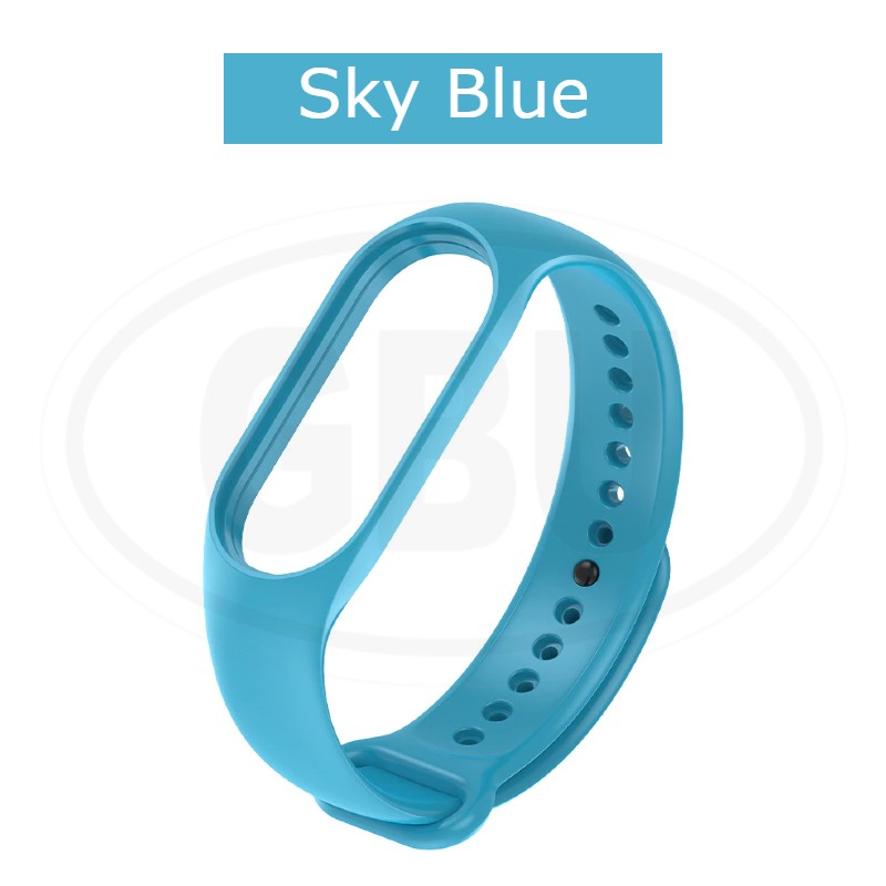 Xiaomi MI Band 7 / Band 6/ Band 5 Silicone Replacement Strap Band - Black Color Buckle