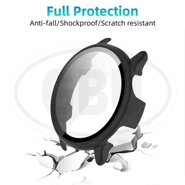 Garmin Vivoactive 6 Sarung Full Built-in Tempered Glass / Sarung Half Silikon - No Screen  PERCUMA Anti-Dust Cover