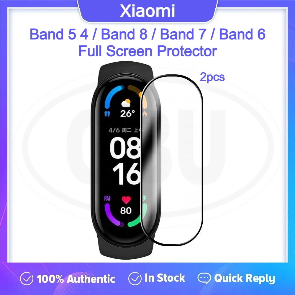 [2pcs] Xiaomi MI Band 8 / MI Band 7 / Band 6 / Band 5 / Band 4 3D Full Cover Screen Protector - Full Screen