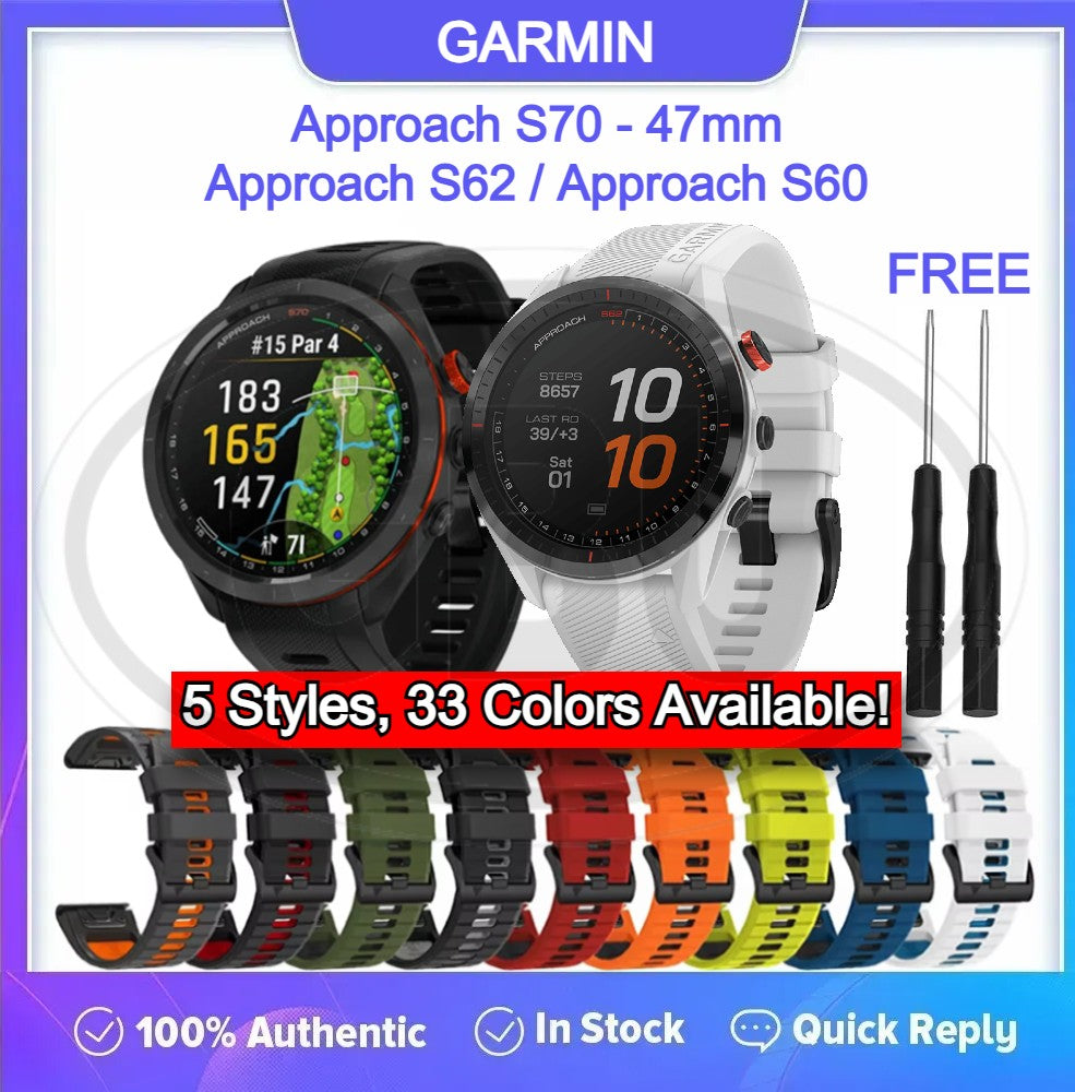 Garmin Approach S70 - 47mm / Approach S62 / Approach S60 QuickFit Tali Watch - 22mm