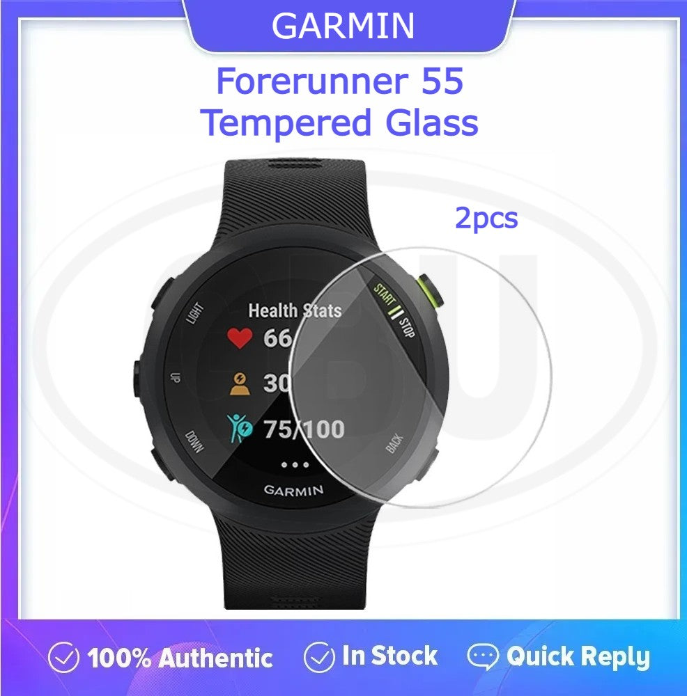 [2pcs] Garmin Forerunner 55 / FR55 Screen Protector HD Tempered Glass