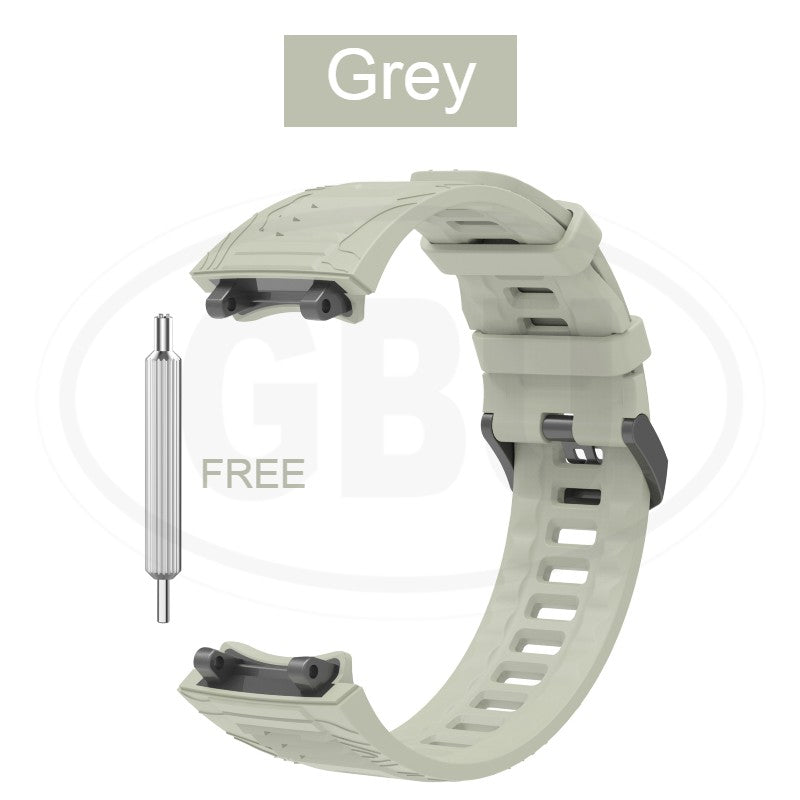 Compatible with Amazfit T Rex 3 / T-Rex 3 Strap Soft Silicone Strap Band (NOT ORIGINAL)