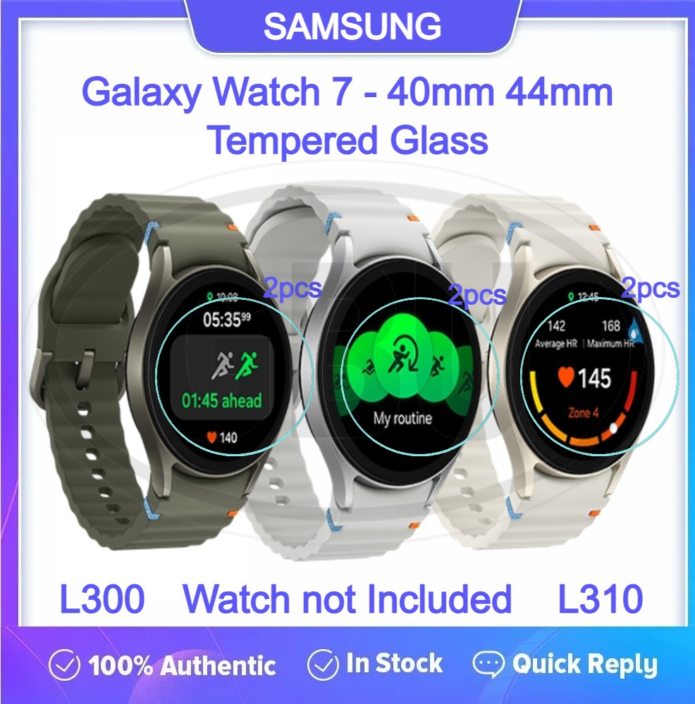 [2pcs] Samsung Galaxy Watch 7 44mm / Watch 7 40mm Screen Protector HD Tempered Glass