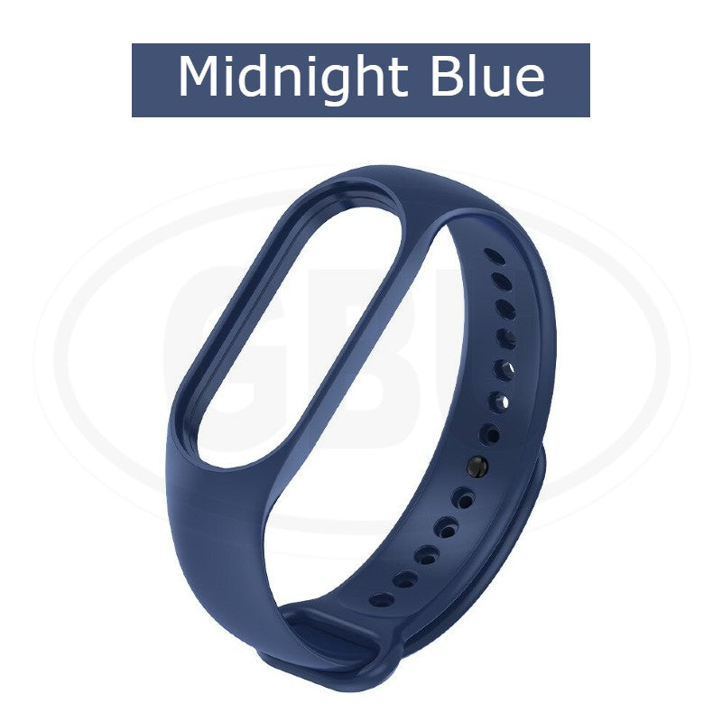 Xiaomi MI Band 7 / Band 6/ Band 5 Silicone Replacement Strap Band - Black Color Buckle