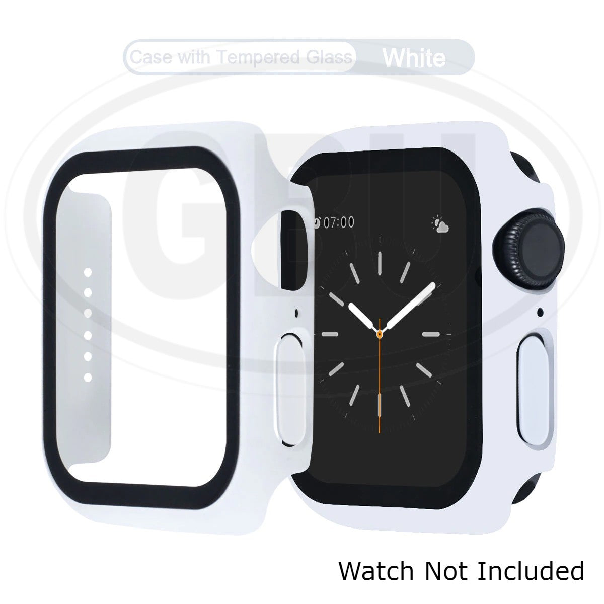 Apple Watch Series 9/8/7/SE/6/5/4/3/2/1 For 38mm/40mm/41mm/42mm/44mm/45mm/49mm Cover Case with Tempered Glass Screen