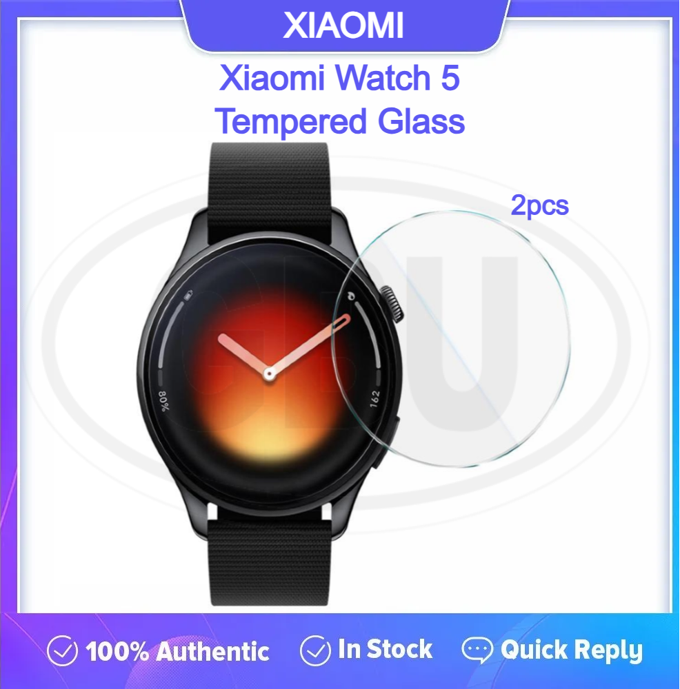 [2pcs] Xiaomi Watch 5 Screen Protector HD Tempered Glass