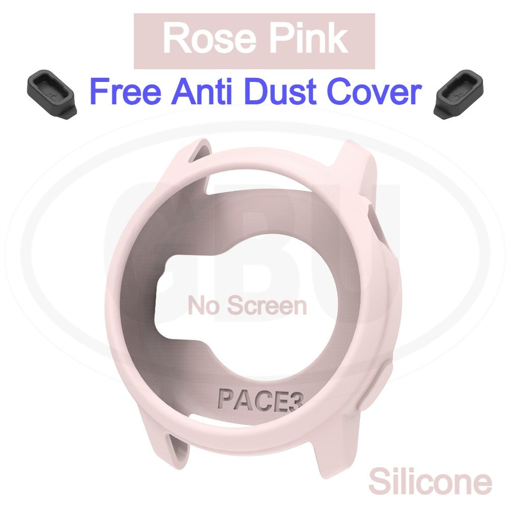 Coros Pace 3 Silicone and Full Cover Case with Tempered Glass Protector Screen - 2-in-1 TPU Cover