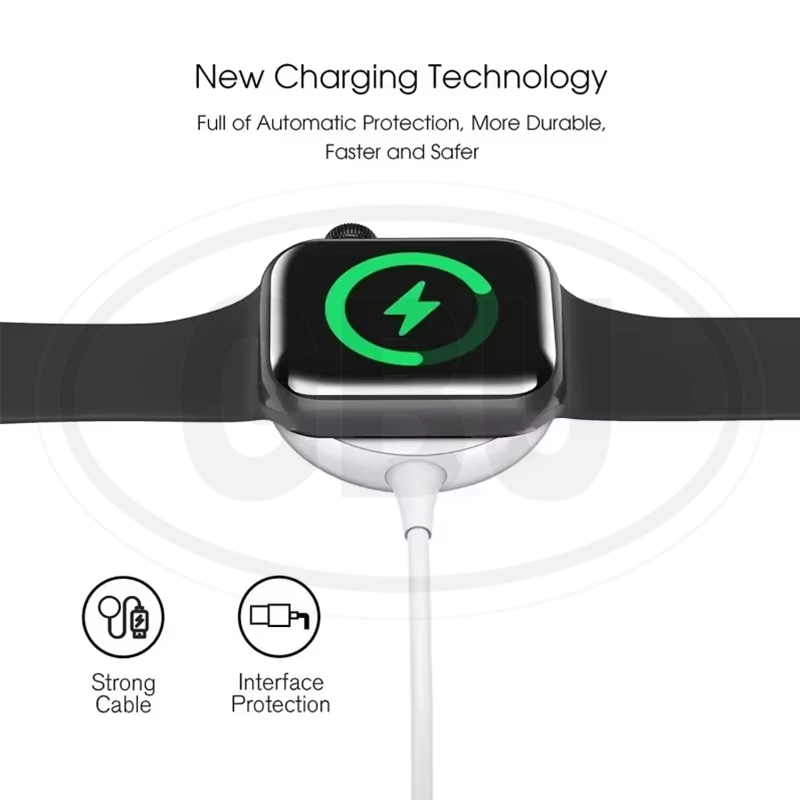Apple Watch Series 11/10/9/8/7/SE/6/5/4/3/2/1 For 38mm/40mm/41mm/42mm/44mm/45mm/49mm USB Magnetic Charger Dock Cradle Cable