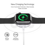 Apple Watch Series 11/10/9/8/7/SE/6/5/4/3/2/1 For 38mm/40mm/41mm/42mm/44mm/45mm/49mm USB Magnetic Charger Dock Cradle Cable